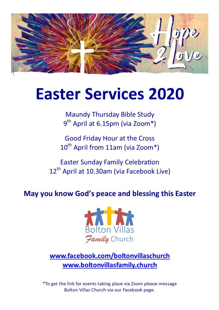 Easter Services 2020 Poster
